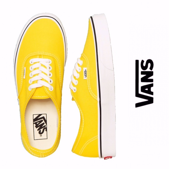 vibrant yellow vans
